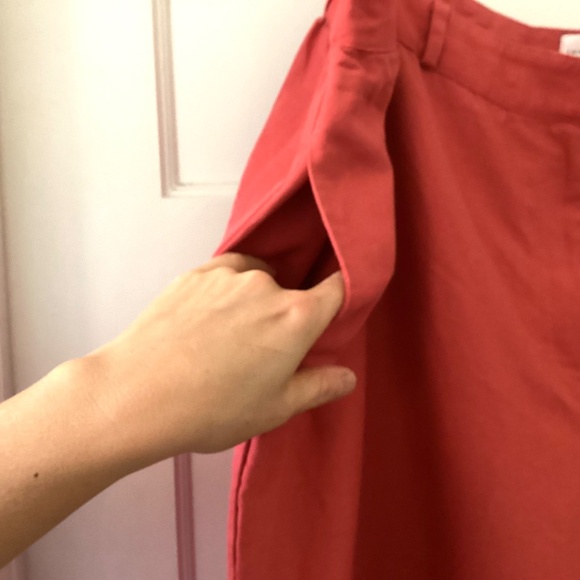 Emma James Linen Blend Capri Pants Women’s Plus 24W Coral Pink Flat Front Summer - Picture 8 of 13